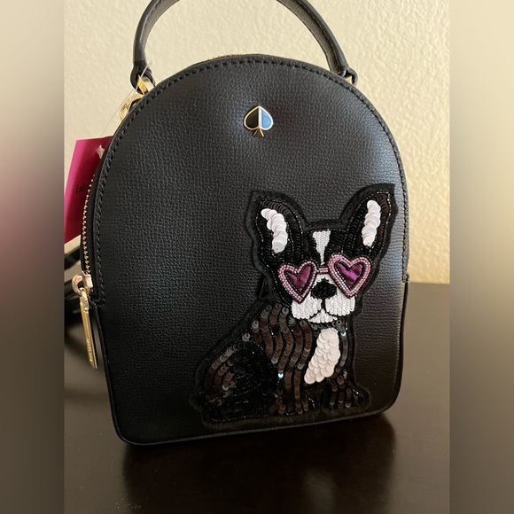 Kate Spade Francois French Bulldog Amelia Mini Backpack - Picture 7 of 13